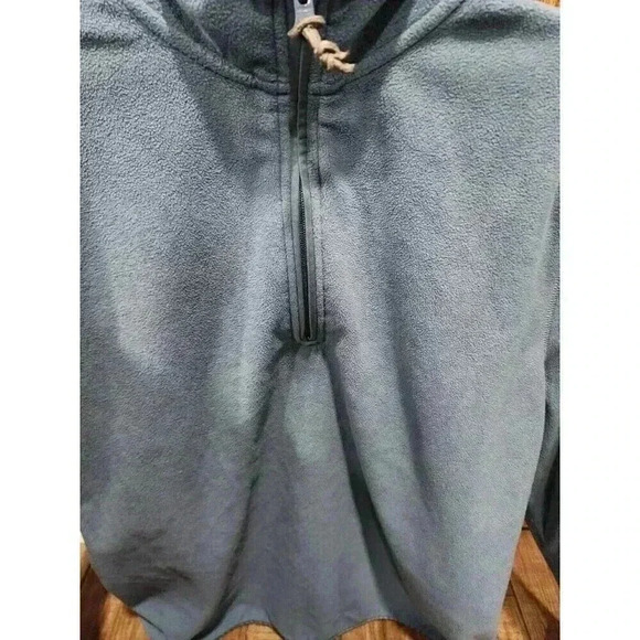 G.H. Bass & Co. Men's Quarter-Zip Fleece Pullover Size XL Blue Navy Blue - Picture 2 of 6
